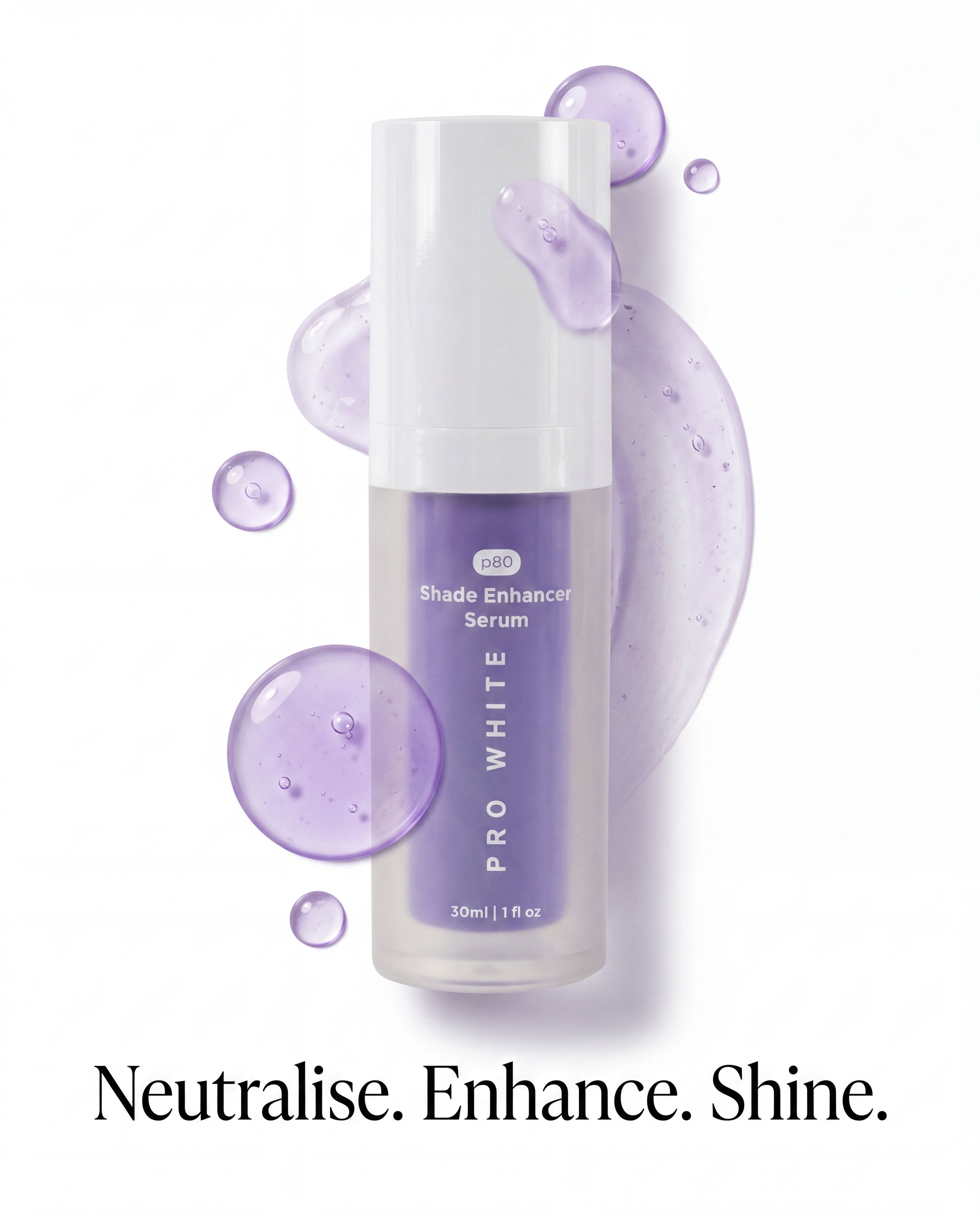 Pro White p80 Shade Enhancer Serum — hero editorial