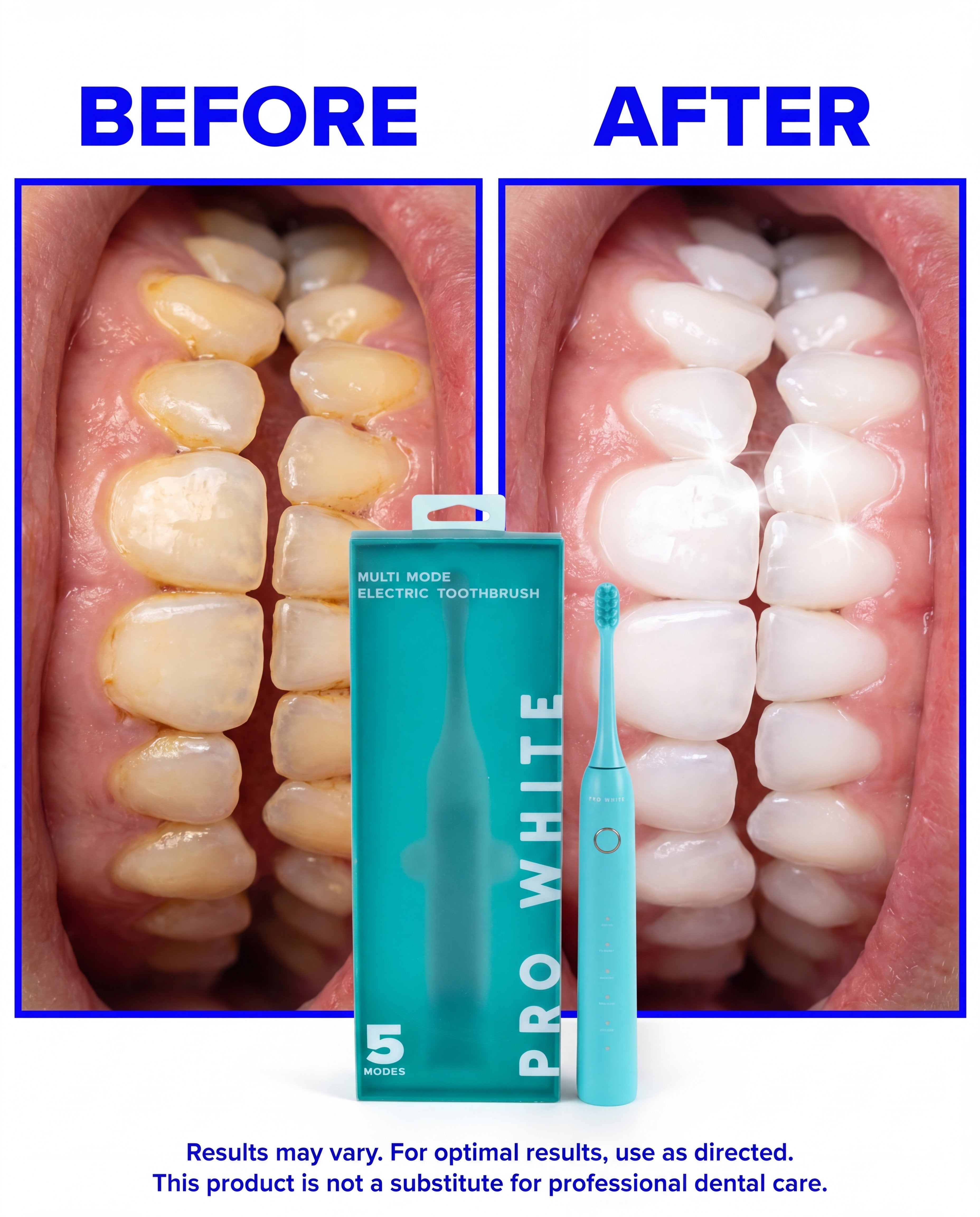 Pro White Multi-Mode Sonic Electric Toothbrush — creator hold