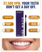 Pro White Battery Supply Electric Toothbrush — advertorial infographic