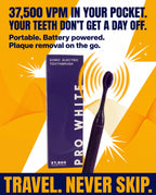 Pro White Battery Supply Electric Toothbrush — Gen Z bold creative