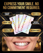 Pro White Tooth Tattoo Stickers — advertorial infographic