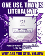 Pro White p80 Teeth Whitening Strips — advertorial infographic