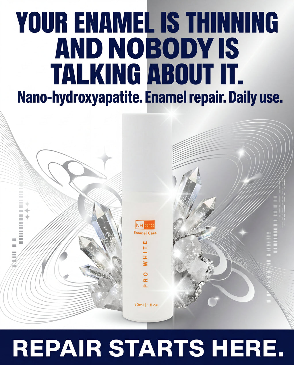 Pro White NHpro Enamel Care Serum — hero editorial