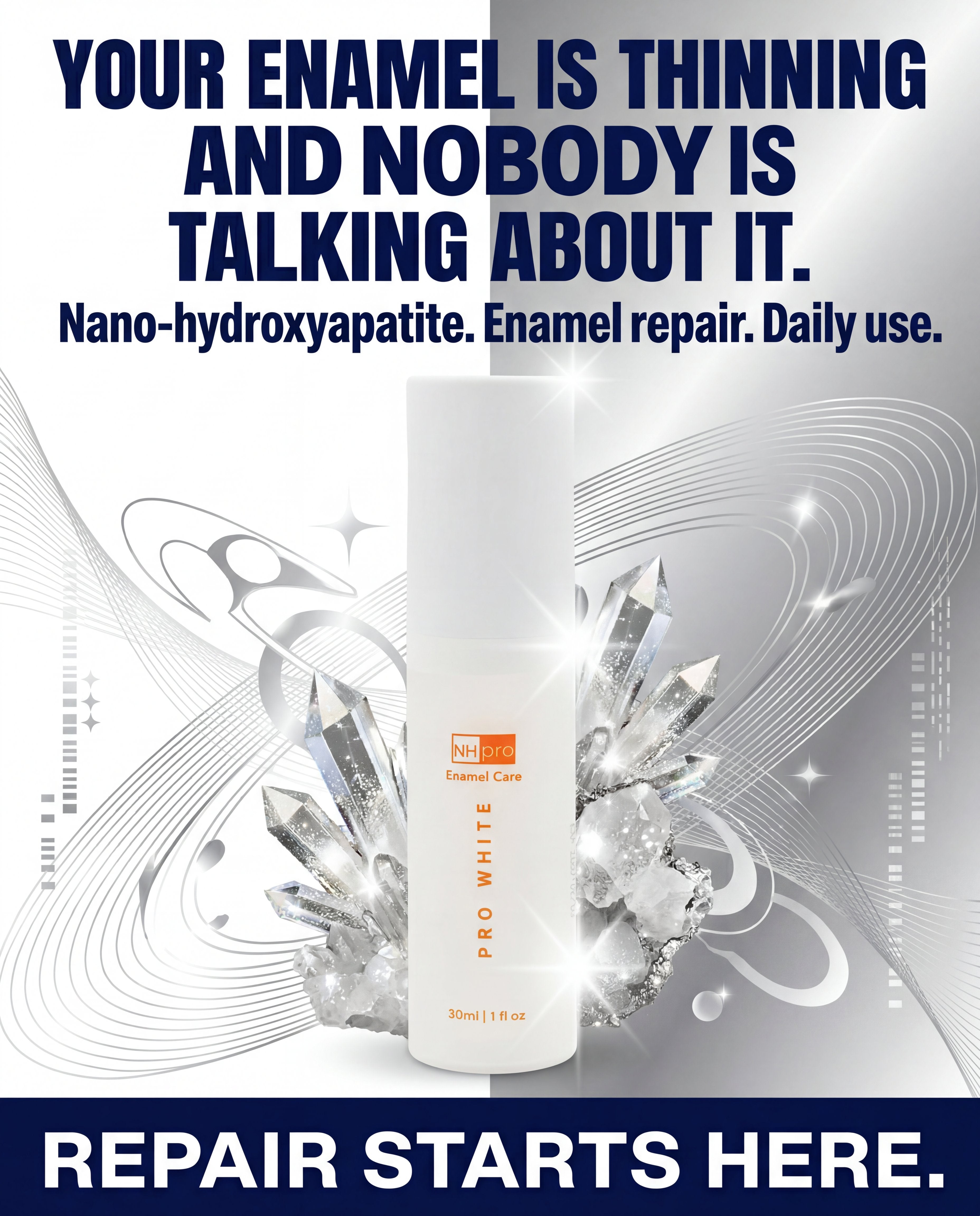 Pro White NHpro Enamel Care Serum — hero editorial