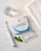 Pro White PAP-X Advanced Teeth Whitening Strips — lifestyle flat lay