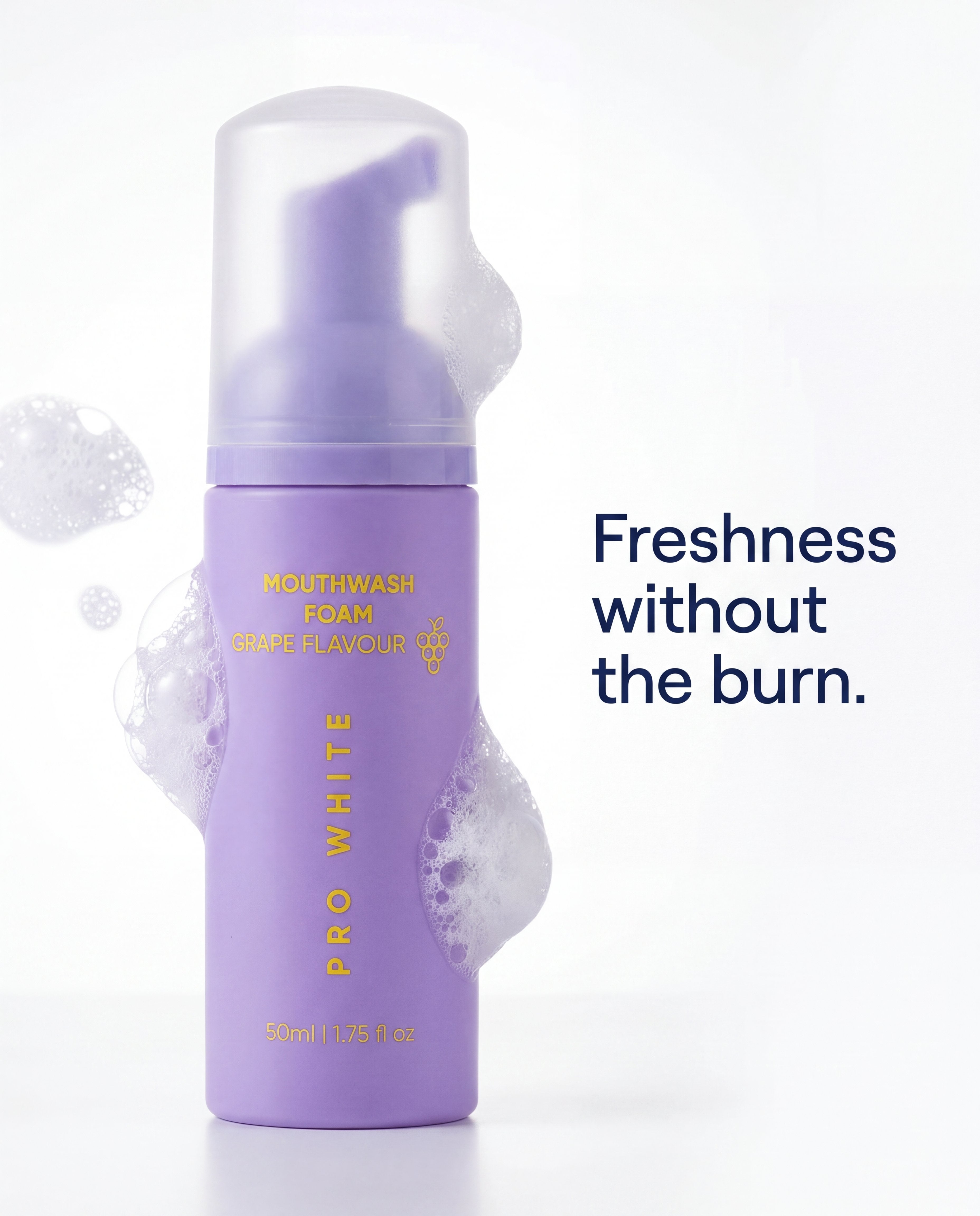 Pro White Flavoured Mouthwash Foam — hero editorial