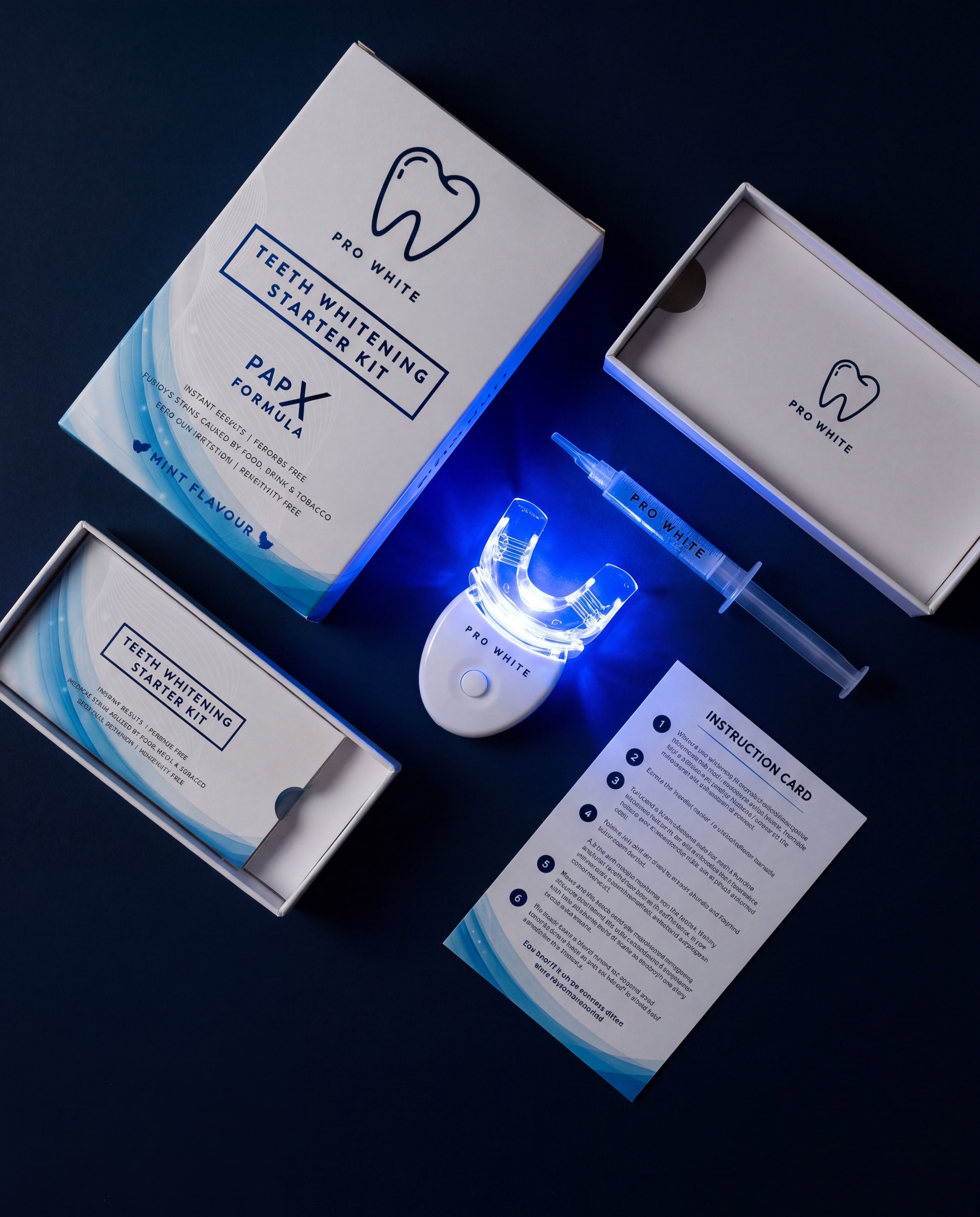 Pro White PAP-X Starter Teeth Whitening Kit — Gen Z bold creative