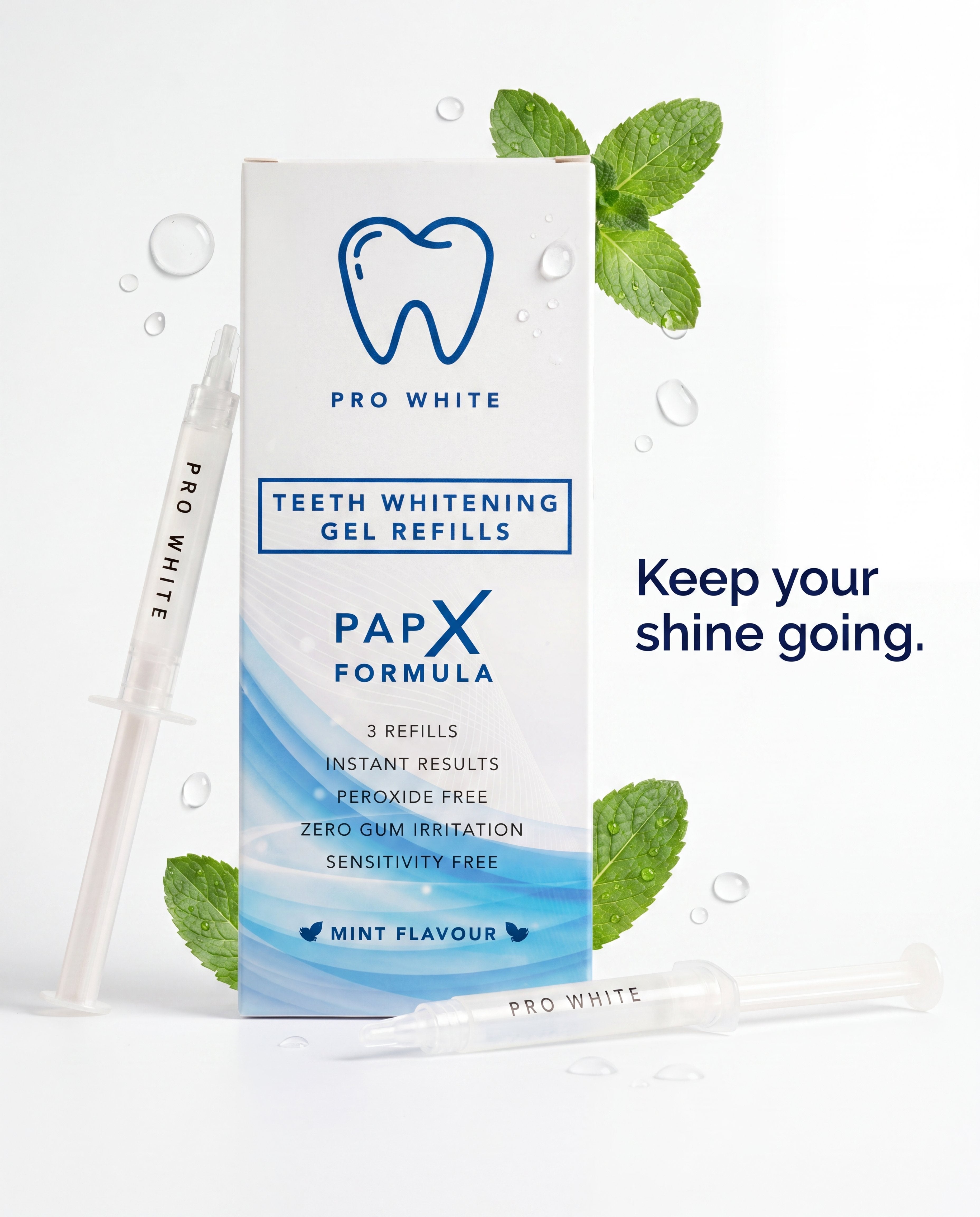 Pro White PAP-X Teeth Whitening Refills — hero editorial
