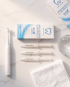 Pro White PAP-X Teeth Whitening Refills — lifestyle flat lay