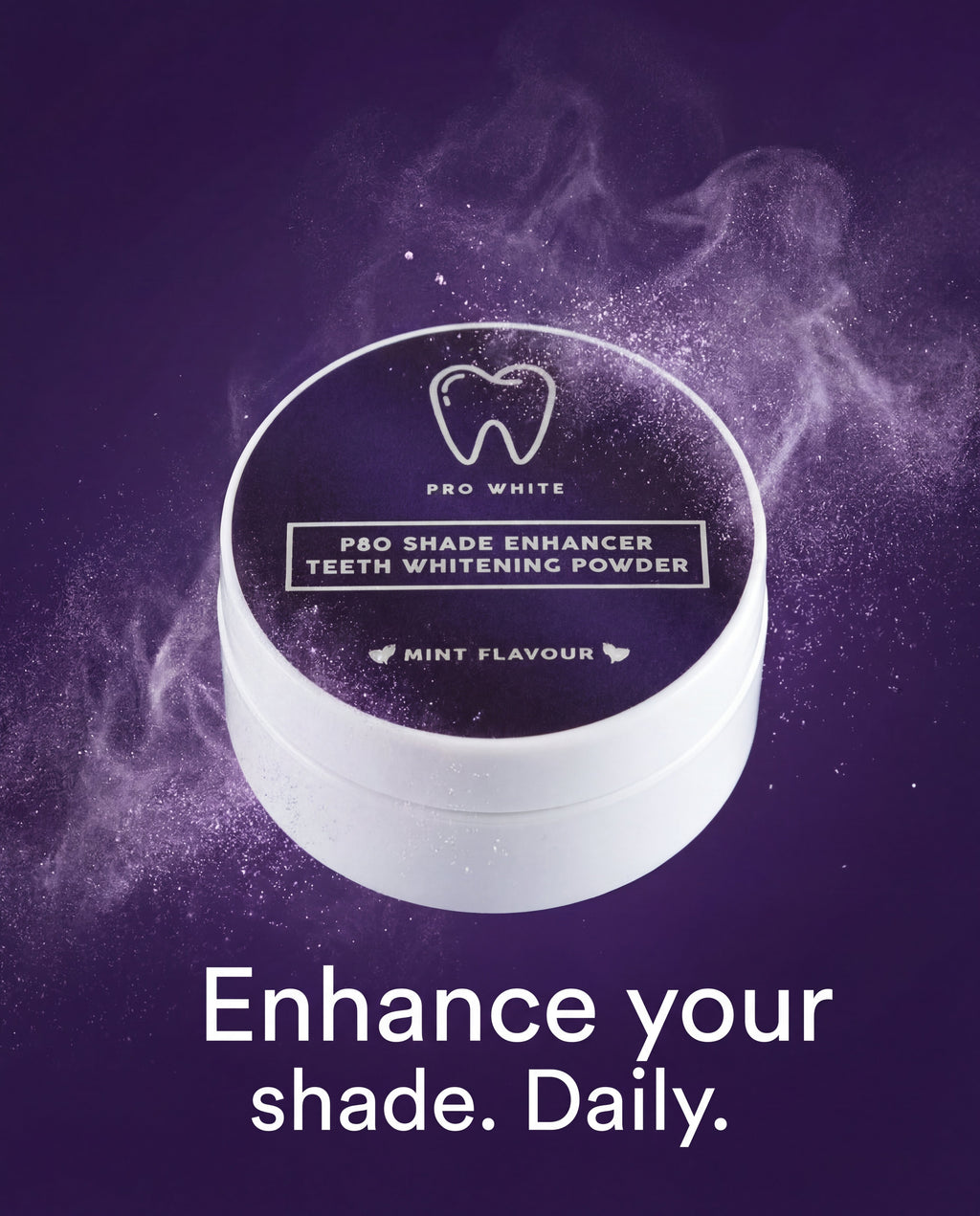 Pro White p80 Shade Enhancer Powder — hero editorial