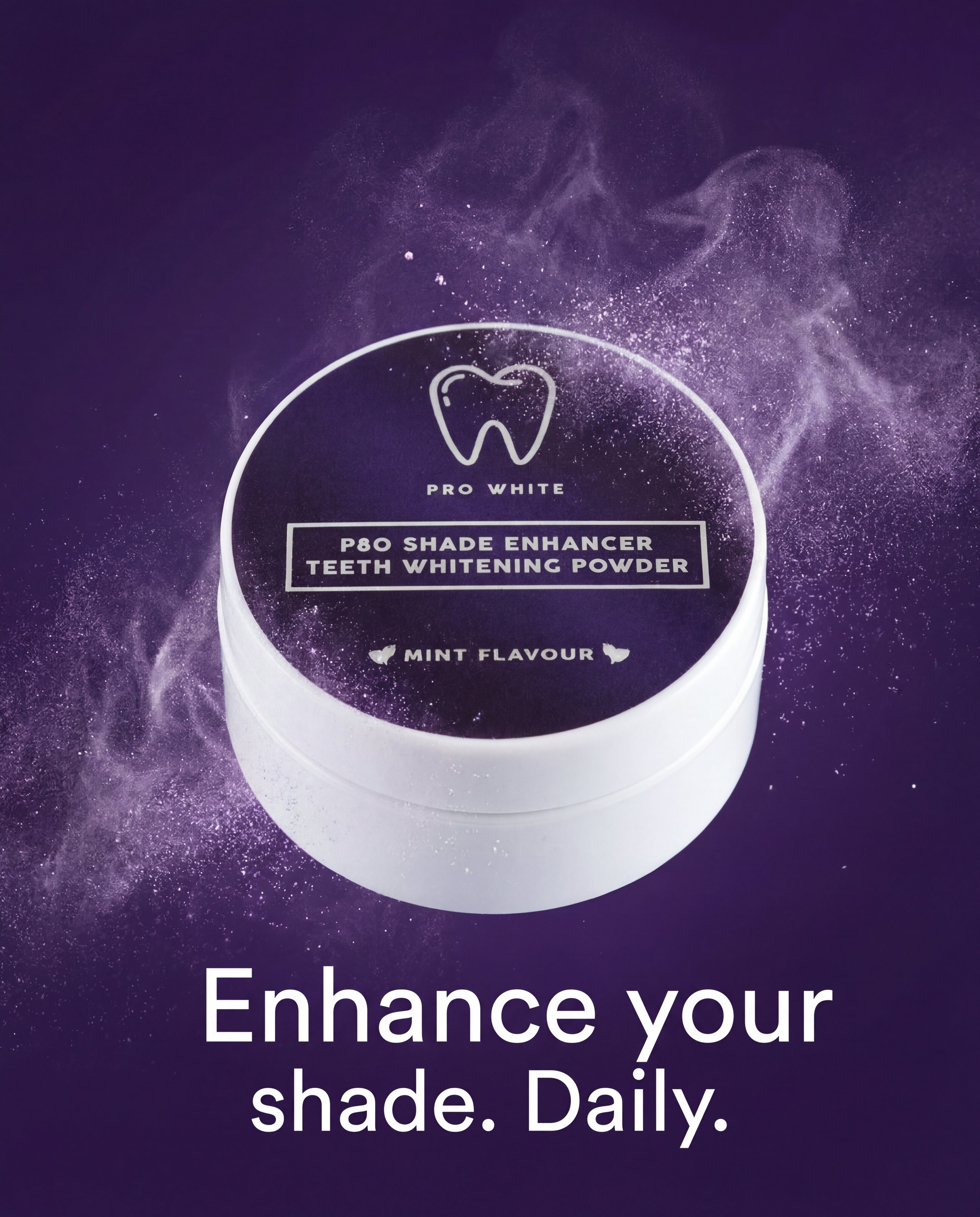 Pro White p80 Shade Enhancer Powder — hero editorial