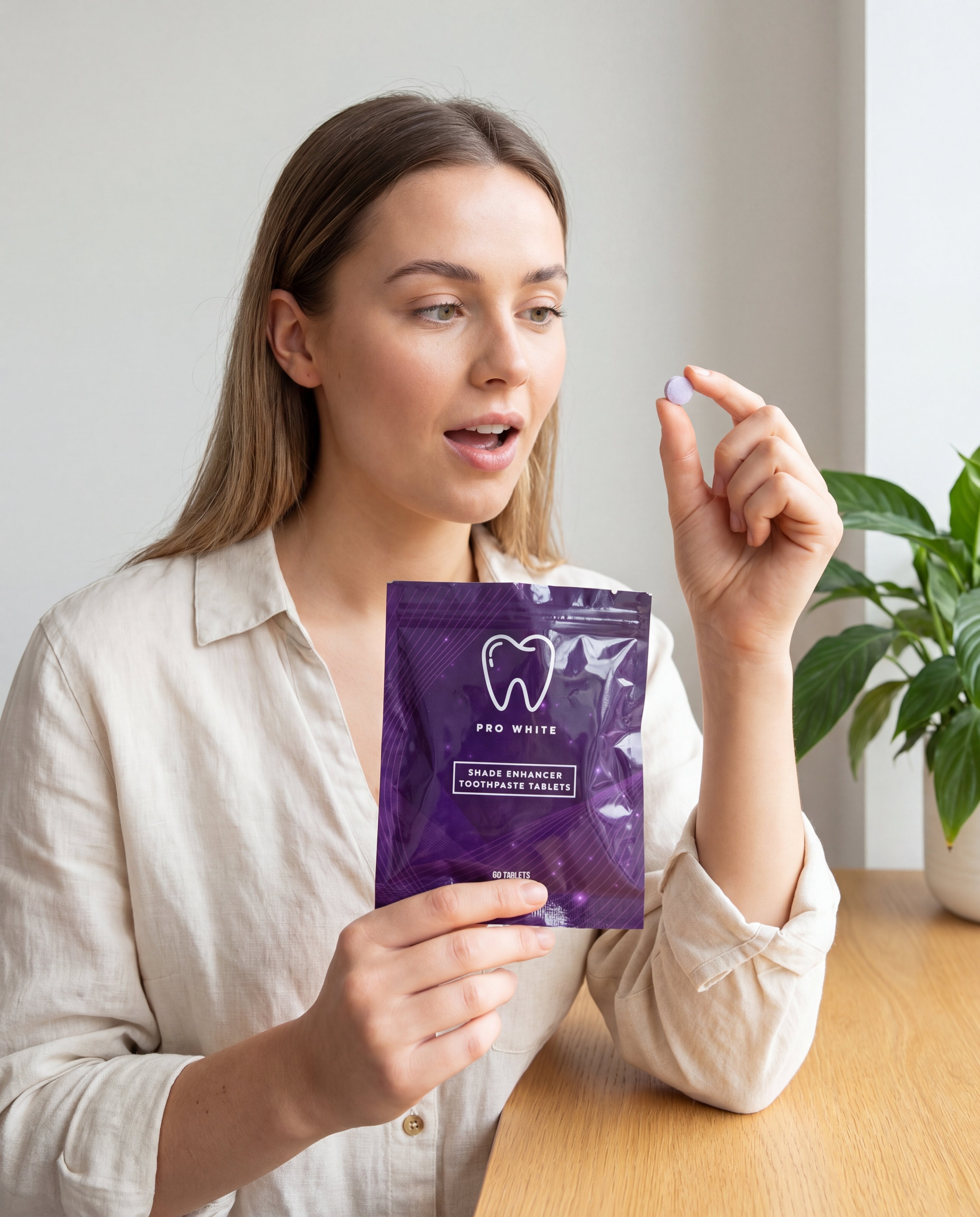 Pro White p80 Shade Enhancer Toothpaste Tabs — creator hold
